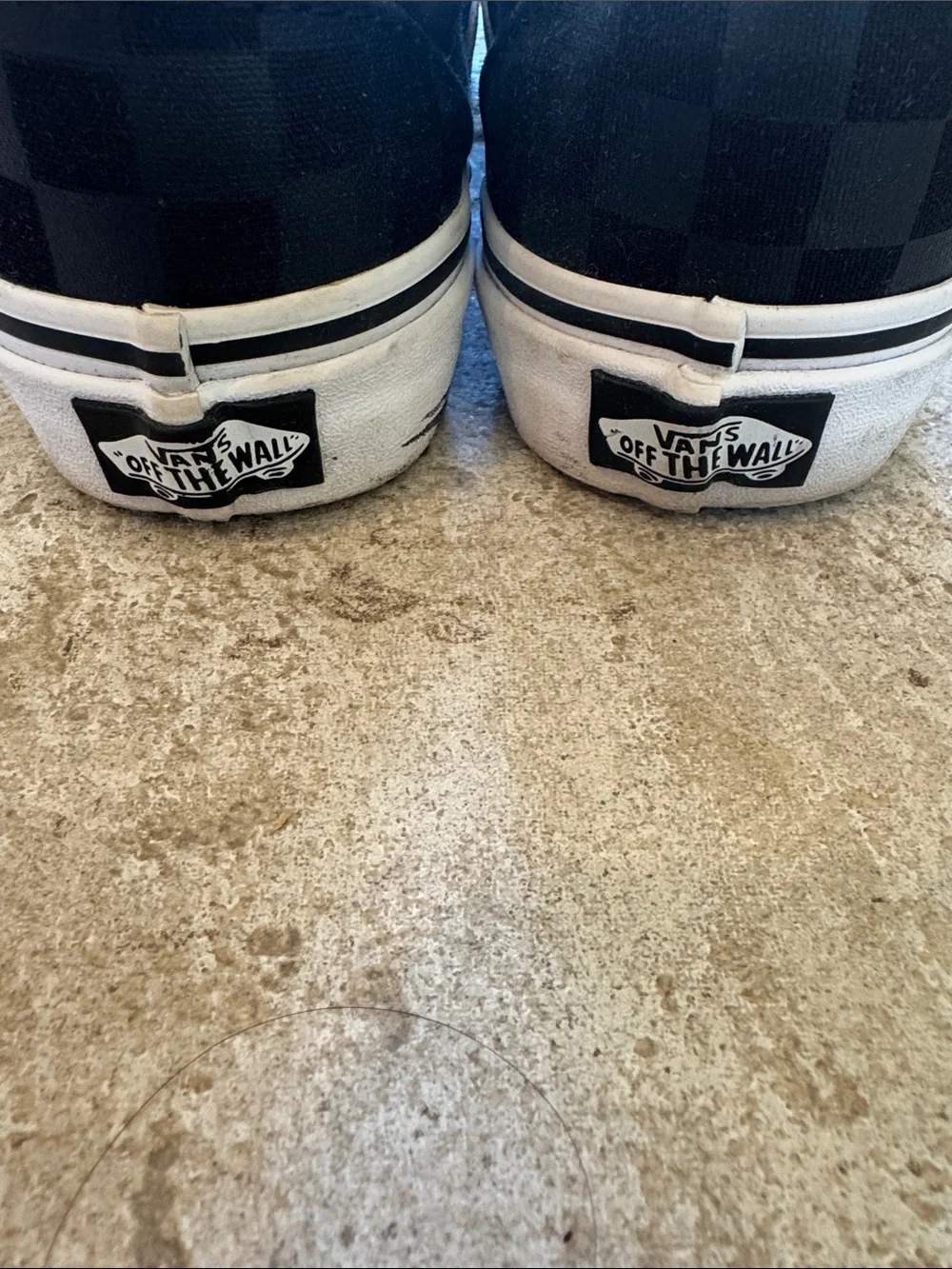 Vans women’s Slip-On Checkerboard Shoes - Black